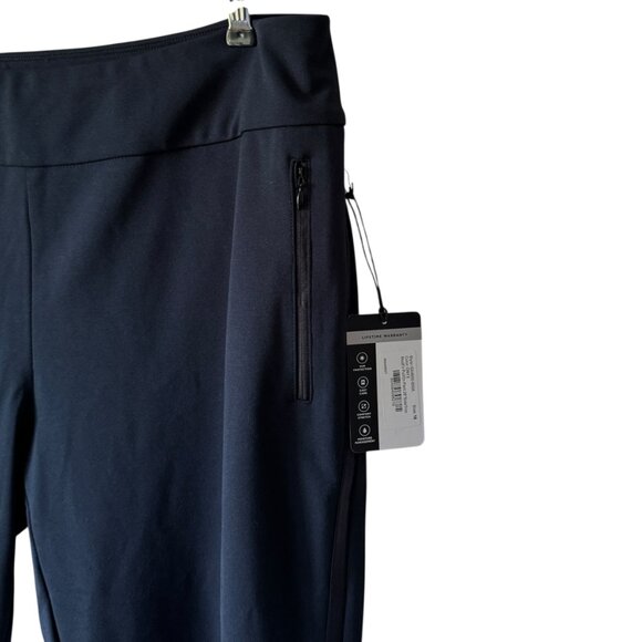Tail Golf Athletic Pants New Pull On Side Trim UPF+50 Pockets 28" Inseam Black - Picture 5 of 16